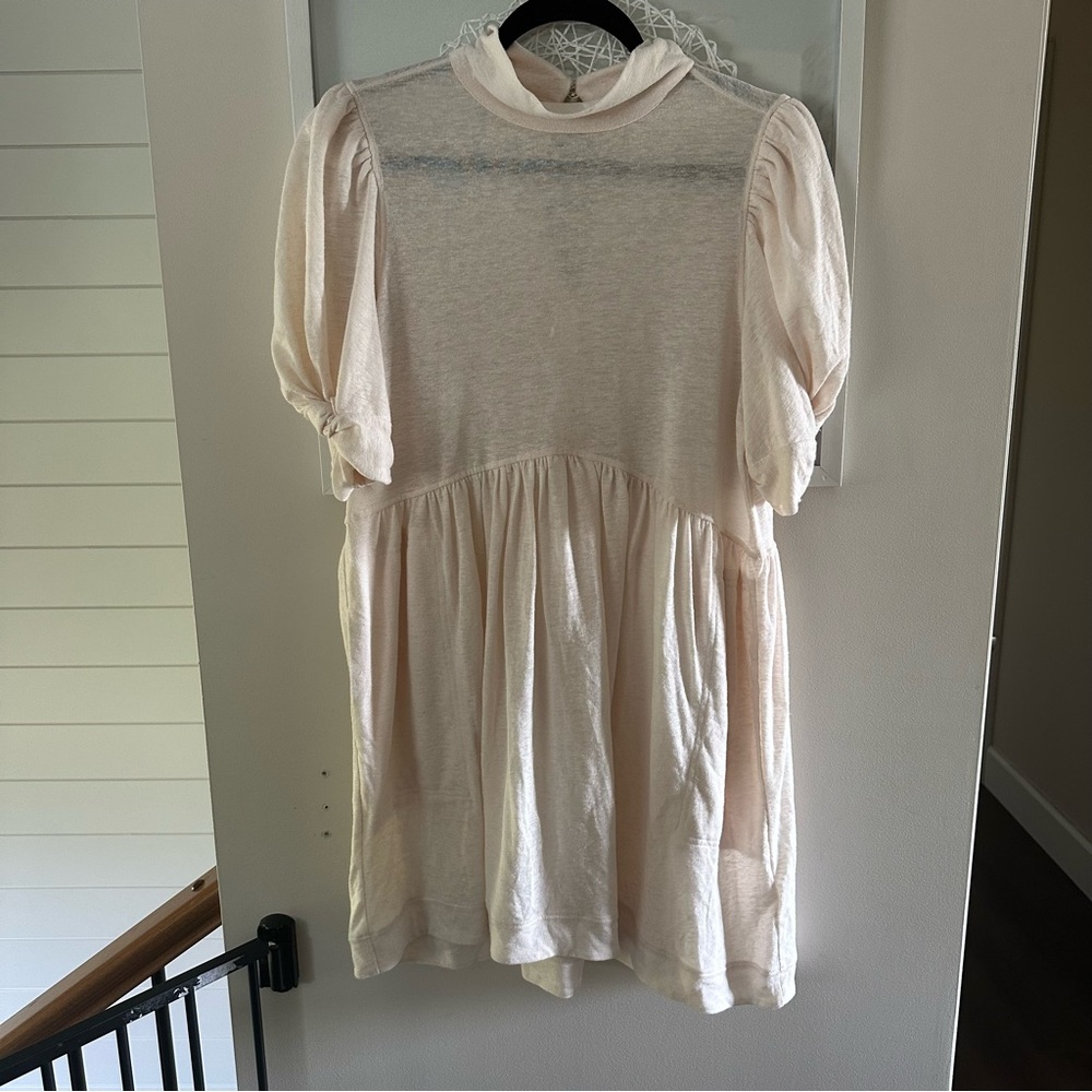 FREE PEOPLE NWT FP Beach puff sleeve dress